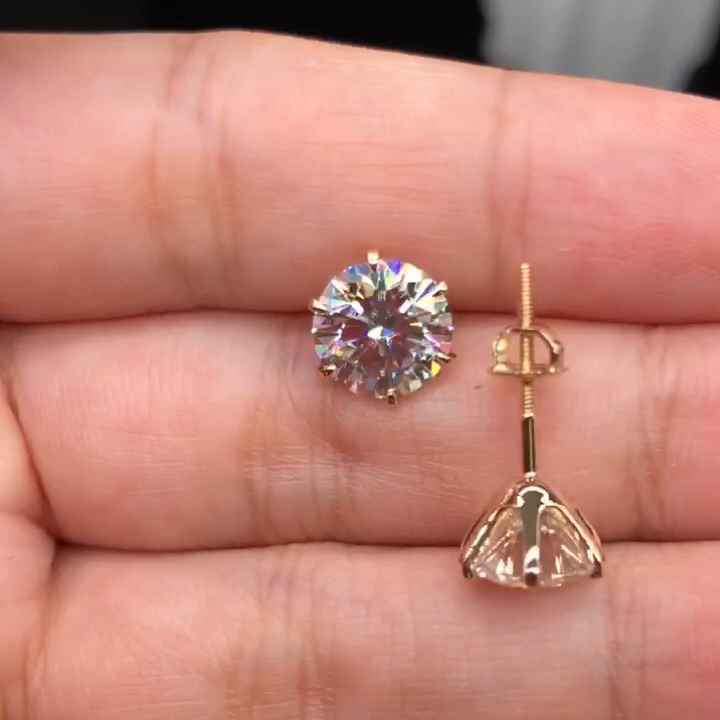 Złote Wiszące Kolczyki