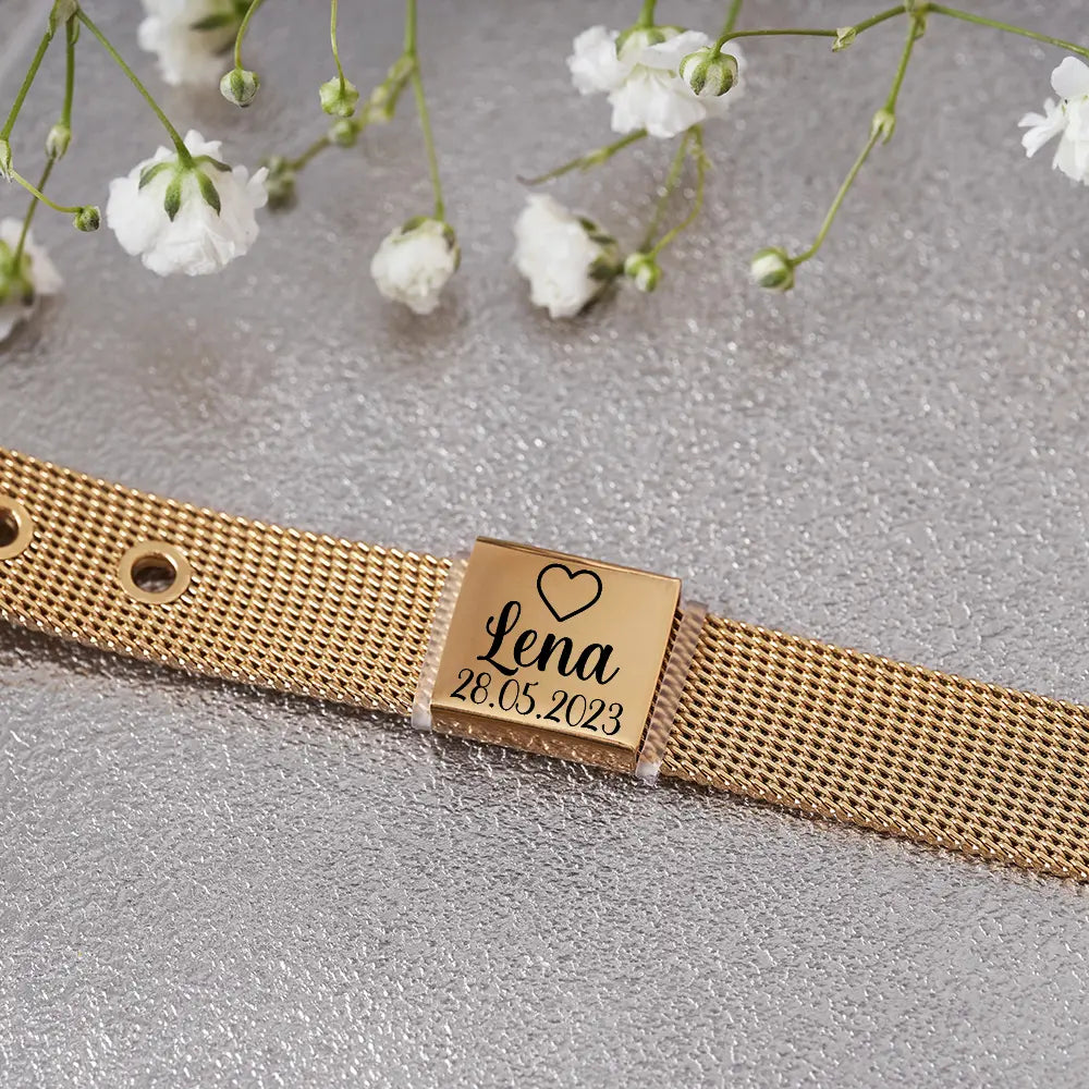 Bransoletka z grawerem pamiątkowym