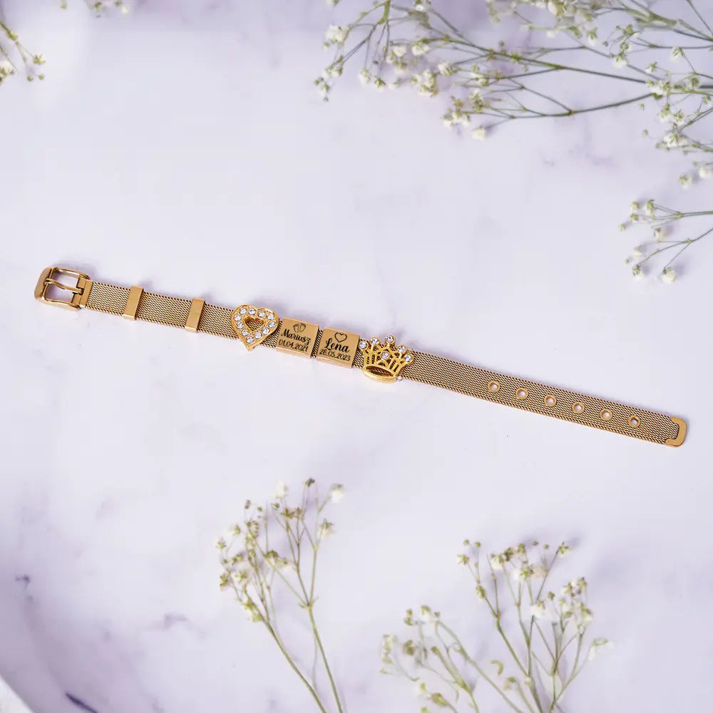 Bransoletka z grawerem pamiątkowym