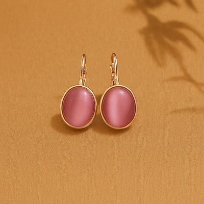 Unikalne Vintage Kolczyki z Kamieniem Księżycowym