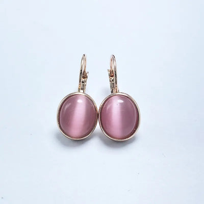 Unikalne Vintage Kolczyki z Kamieniem Księżycowym